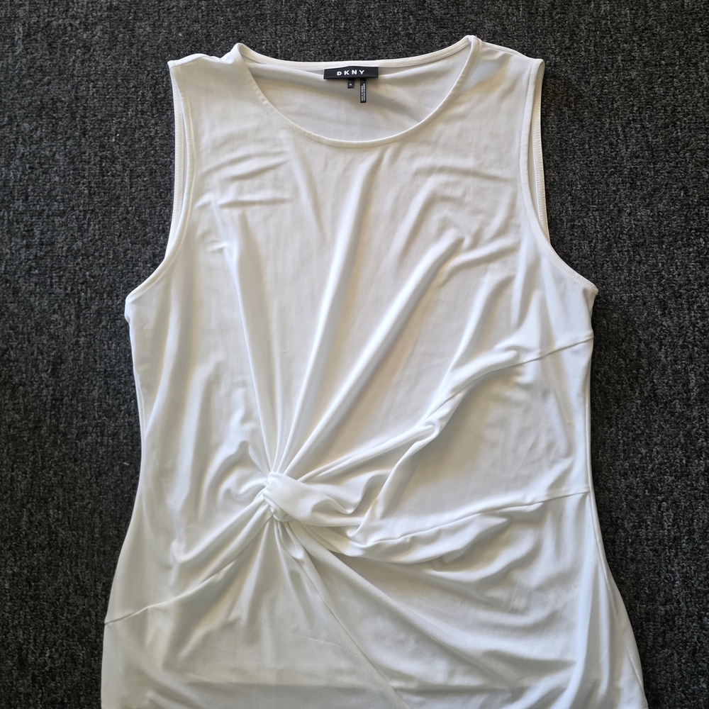 DKNY Women's White Sleeveless Top